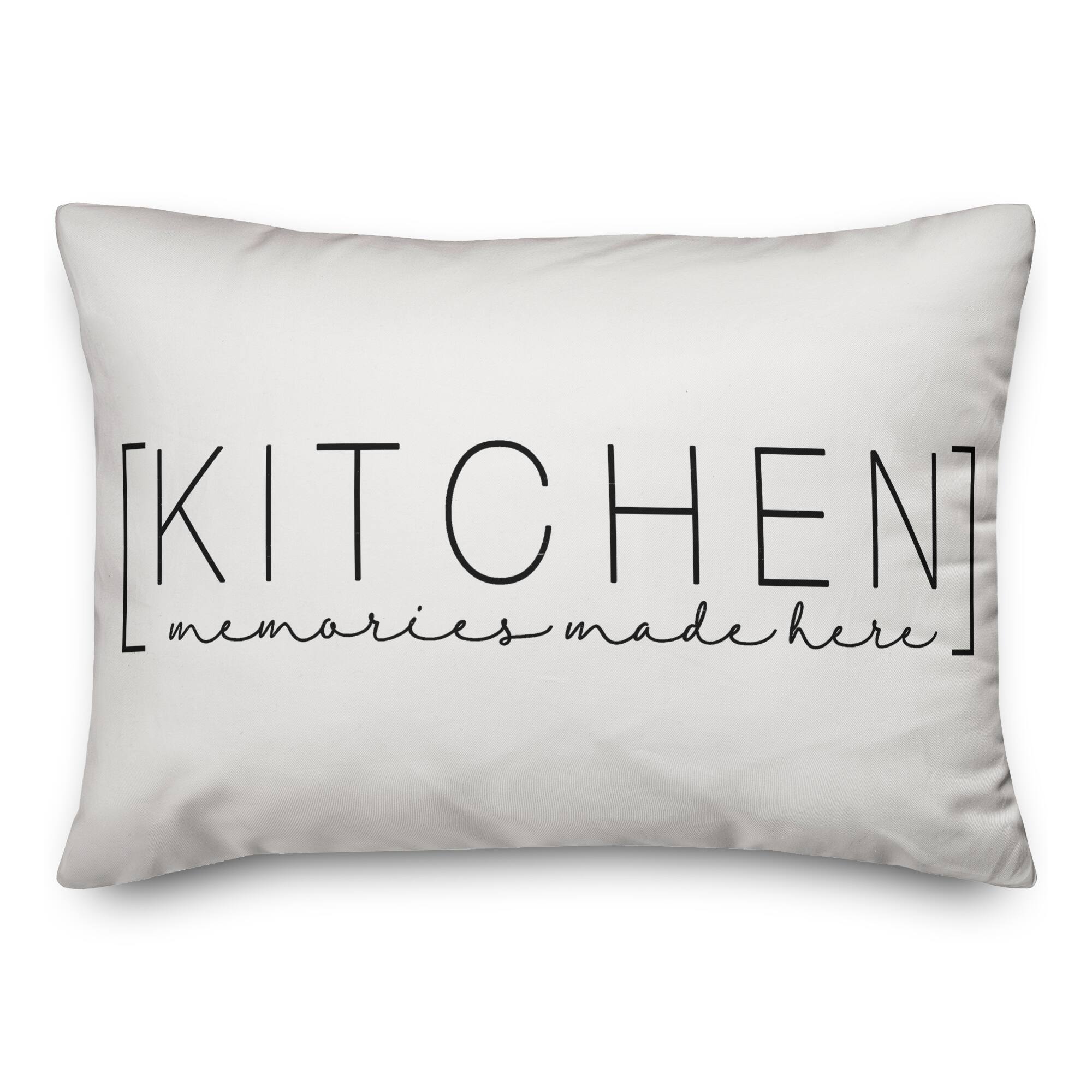 Kitchen Memories Made Here 20" x 14" Throw Pillow